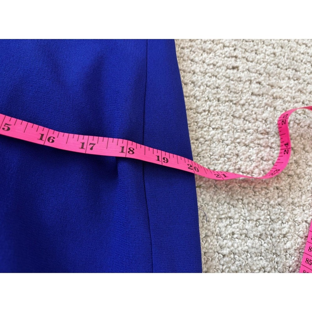 Vintage 90s Deadstock NWT Liz Claiborne Sheath‎ Dress Womens 14 Blue Career Wear - Picture 8 of 9